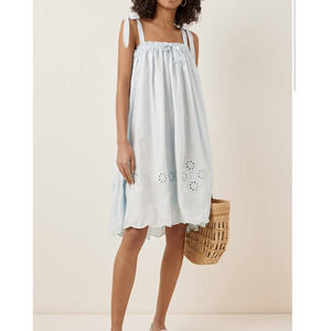 Innika Choo Nev Erontym Eyelet Hem Cotton Dress